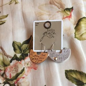 Silver Bella Grace earrings